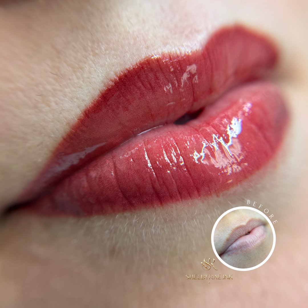 “Enhance your lips with Lip Blushing at Shelbyrae.INK in Rocklin, CA. Enjoy a private, luxury studio experience with natural, long-lasting color.”