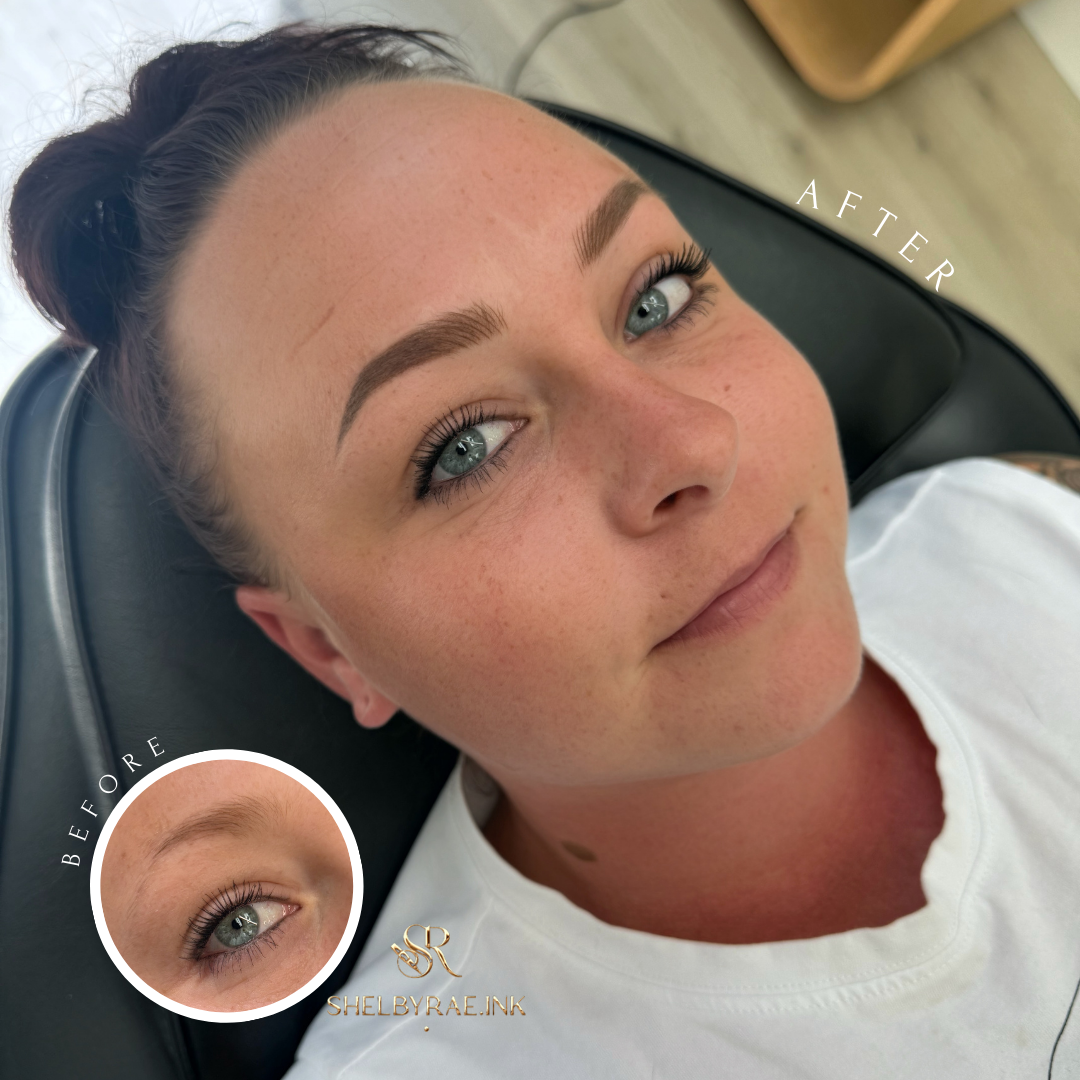 “Transform your brows with Powder Brows at Shelbyrae.INK in Rocklin, CA. Enjoy a private, luxury studio experience with soft, long-lasting results.”